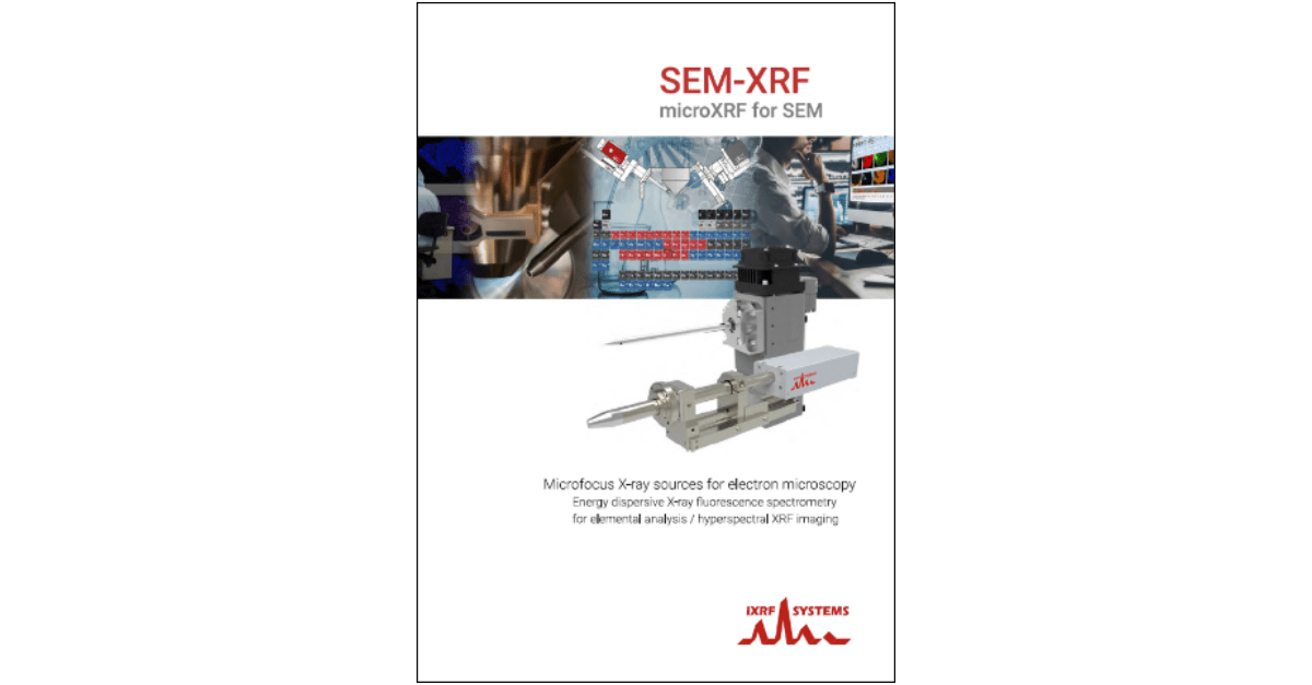New SEM-XRF brochure is now available from IXRF, Inc.