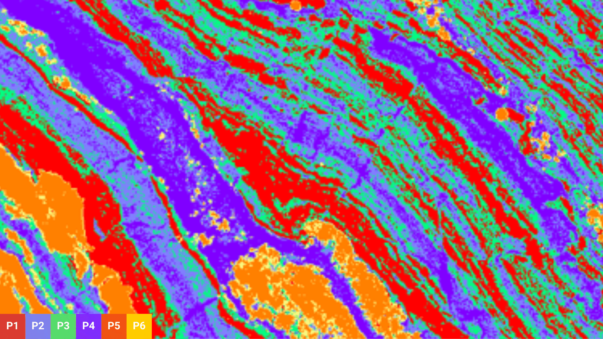 2D microXRF phase map of shale with laminated sphalerite